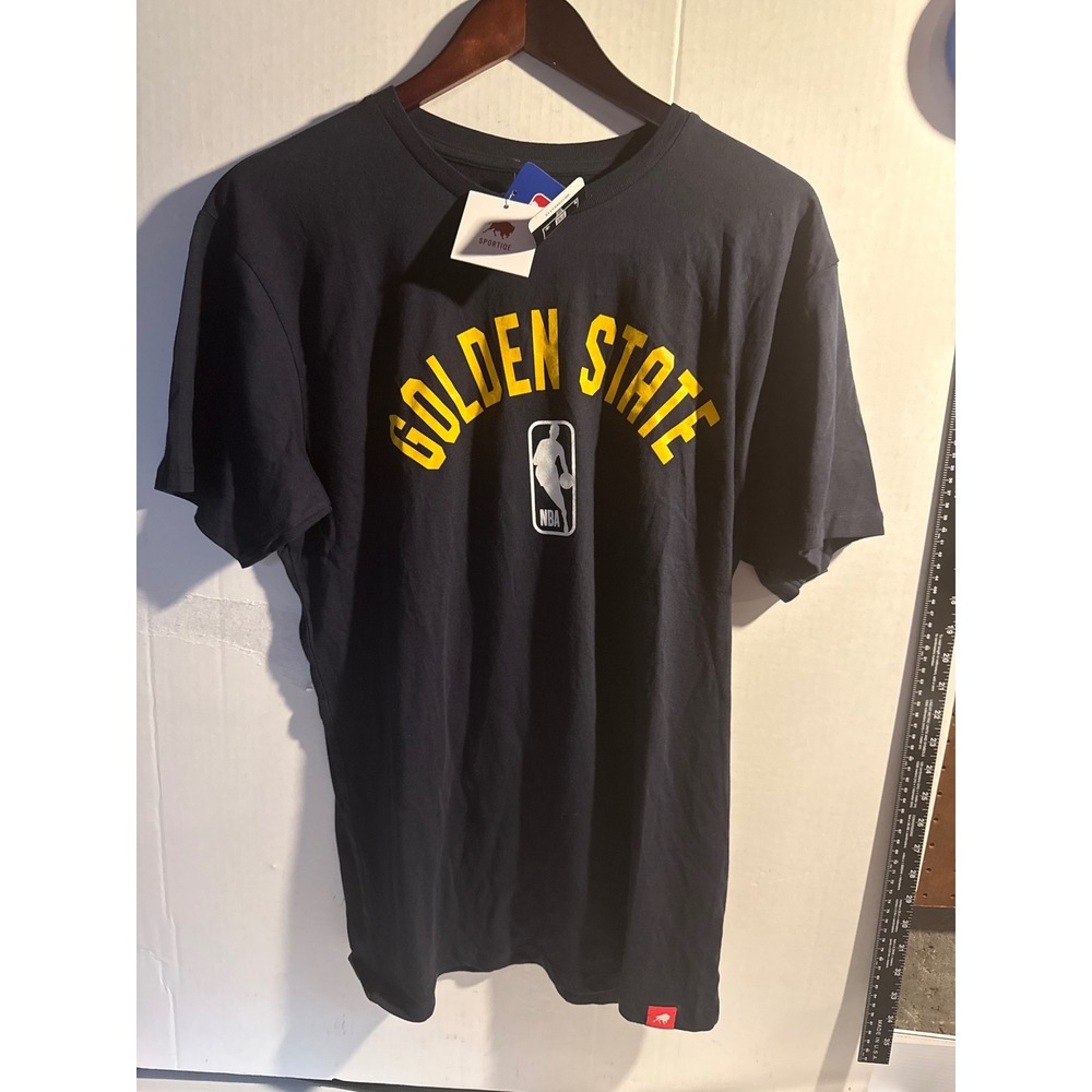 Sportiqe NBA Golden State Warriors T-Shirt Navy Blue Mens Medium NWT